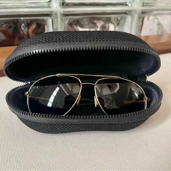 Costa Wingman Gold Aviator Sunglasses with Case - Picture 2 of 11